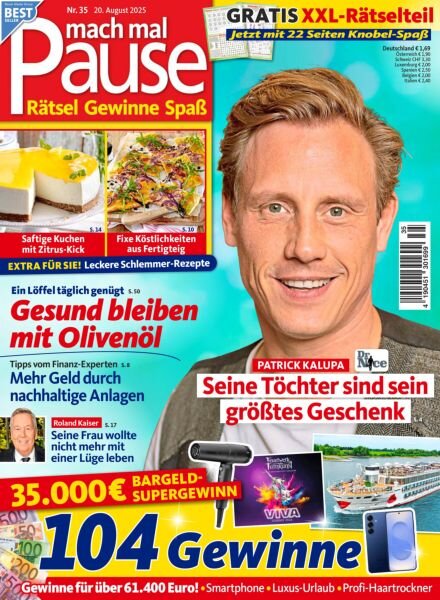Mach mal Pause – 19 August 2025 Cover