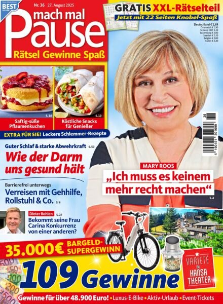 Mach mal Pause – 26 August 2025 Cover