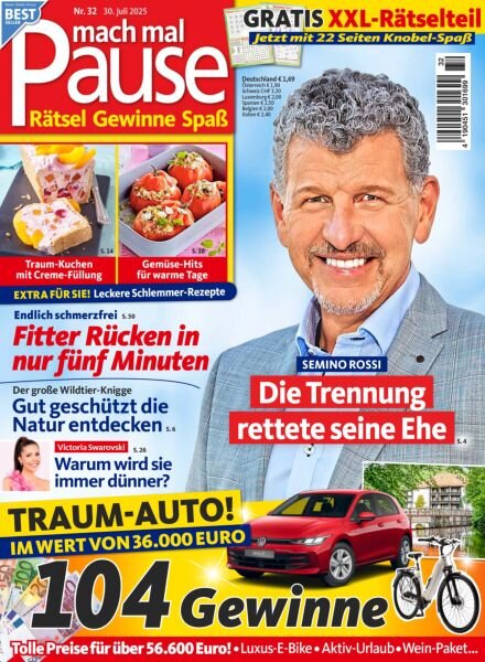 Mach mal Pause – 29 Juli 2025 Cover
