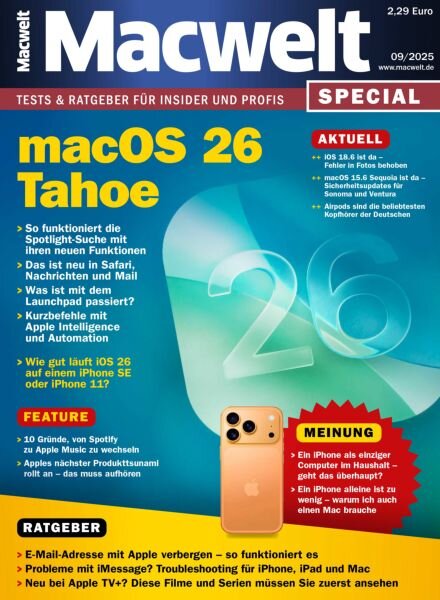 Macwelt Special – September 2025 Cover