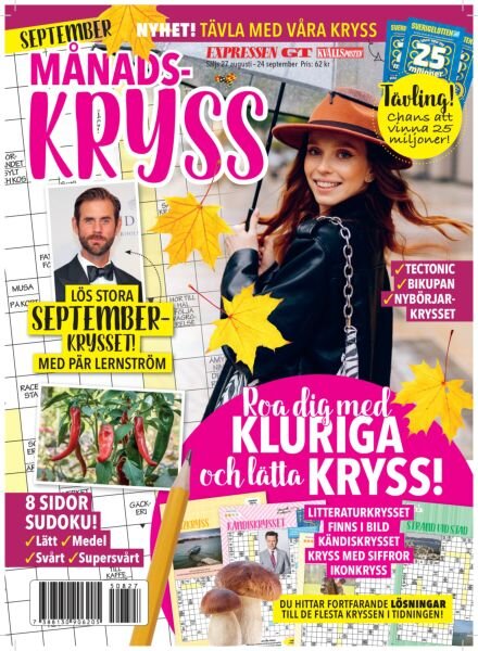 Manads-Kryss – 27 Augusti 2025 Cover