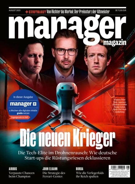 Manager Magazin – August 2025 Cover