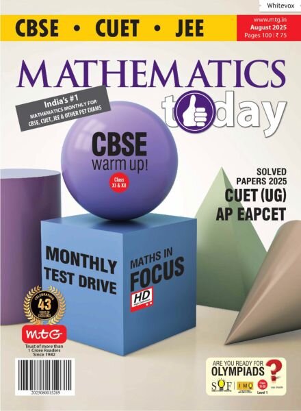 Mathematics Today – August 2025 Cover
