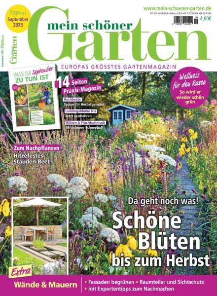 Mein schoner Garten – September 2025 Cover