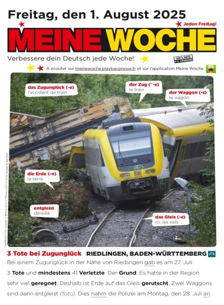 Meine Woche – 31 Juli 2025 Cover