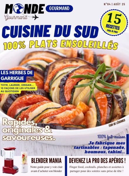 Monde Gourmand – Aout 2025 Cover
