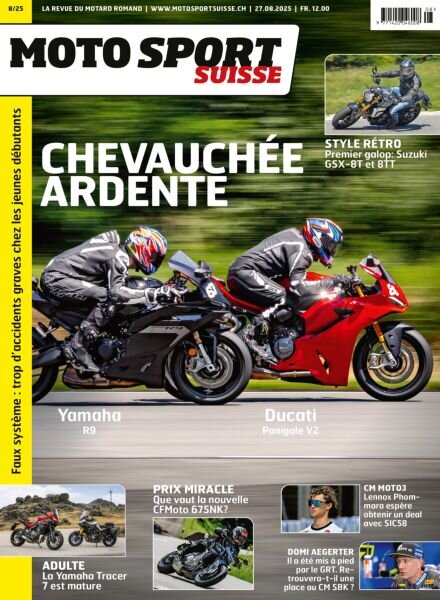 Moto Sport Suisse – Aout 2025 Cover