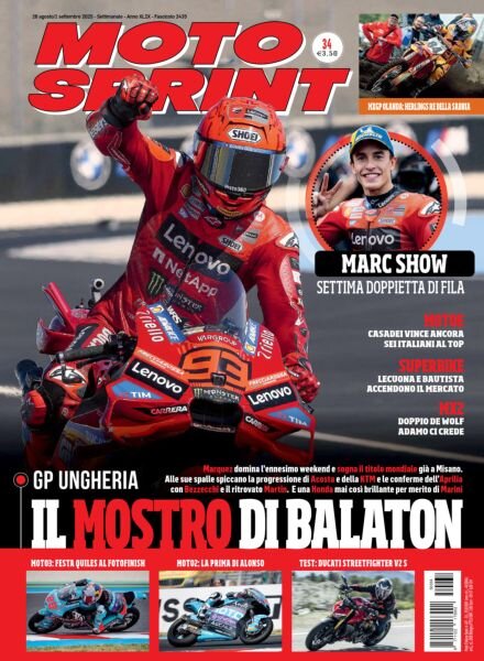 Moto Sprint – 26 Agosto 2025 Cover