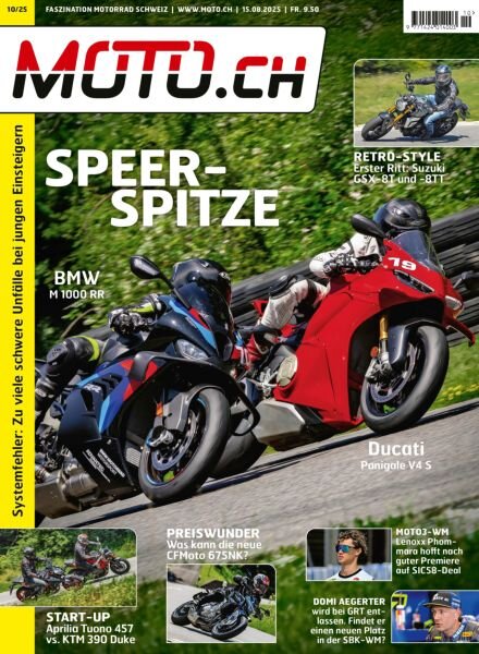 Moto.ch – August 2025 Cover