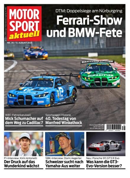 Motorsport aktuell – 12 August 2025 Cover