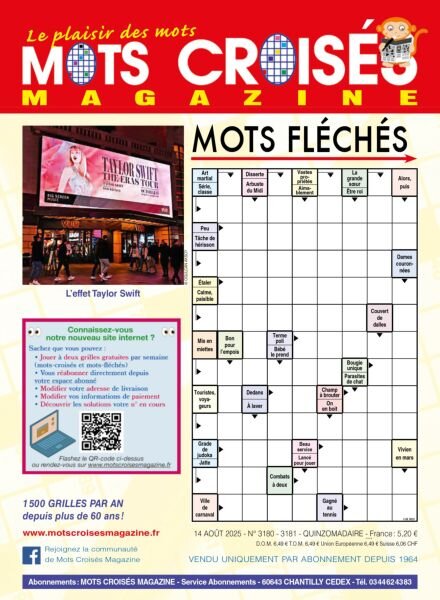 Mots Croises Magazine – 14 Aout 2025 Cover
