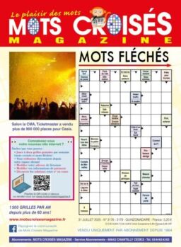 Mots Croises Magazine – 31 Juillet 2025