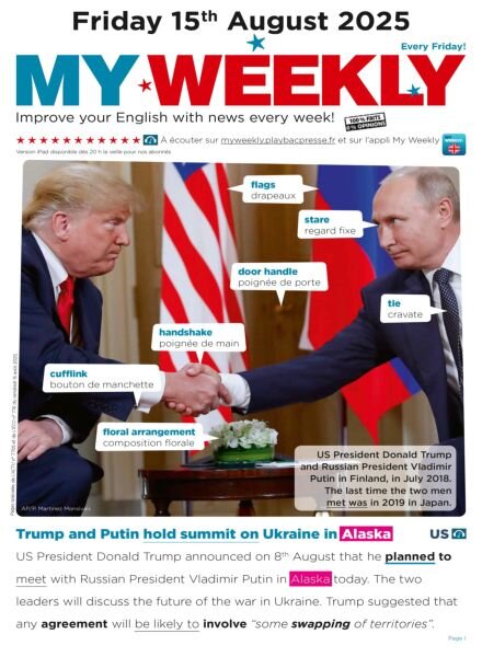 My Weekly fr – 15 Aout 2025 Cover
