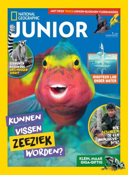 National Geographic Junior Nederland – Augustus 2025 Cover
