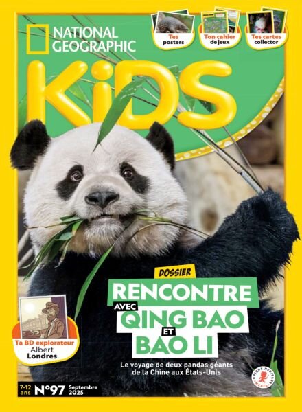 National Geographic Kids France – Septembre 2025 Cover