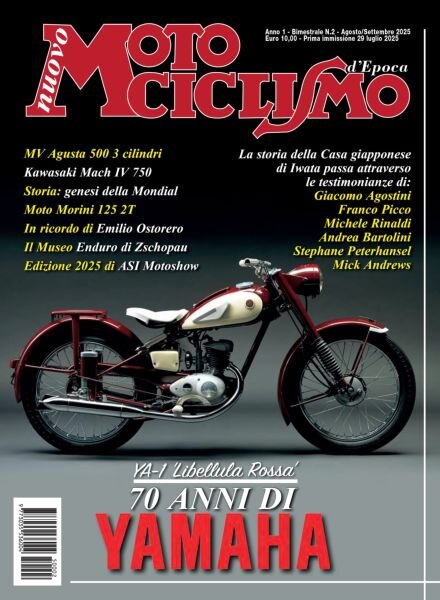 Nuovo Motociclismo d’Epoca – Agosto-Settembre 2025 Cover