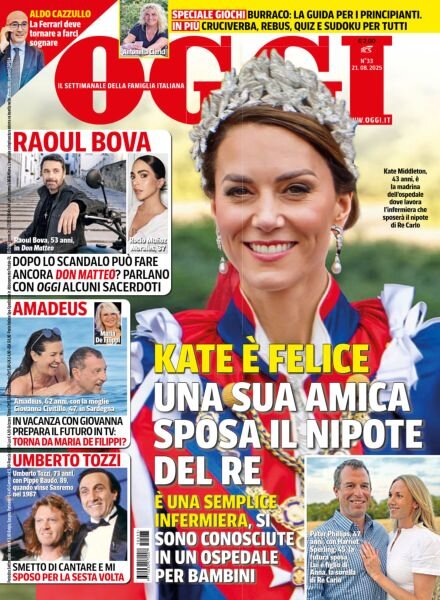 Oggi – 21 Agosto 2025 Cover
