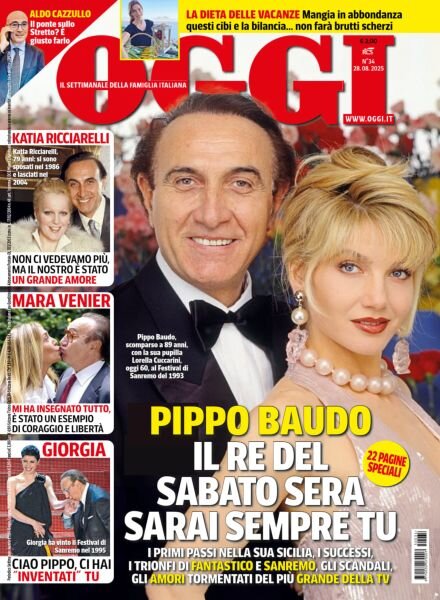 Oggi – 28 Agosto 2025 Cover