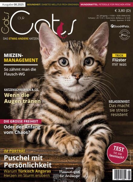 Our Cats – August 2025 Cover