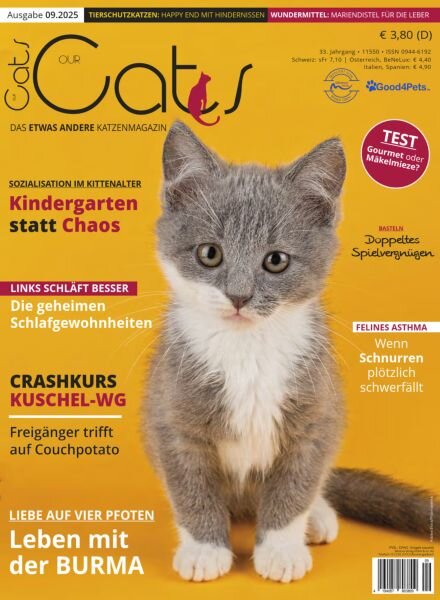 Our Cats – September 2025 Cover