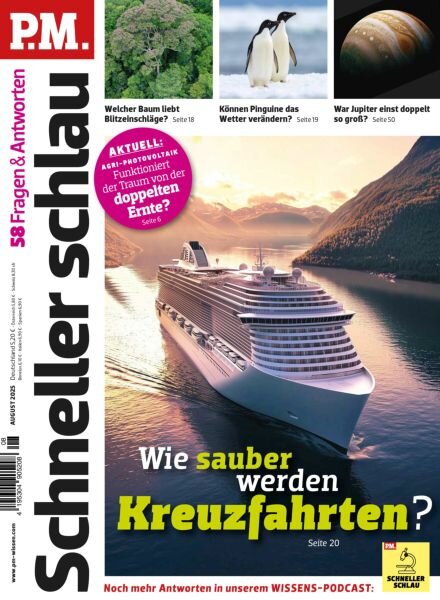 P M Schneller Schlau – August 2025 Cover