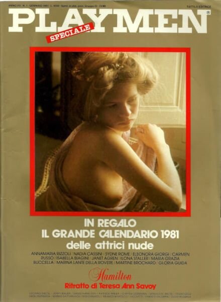 Playmen Italia – N 1 Gennaio 1981 Cover