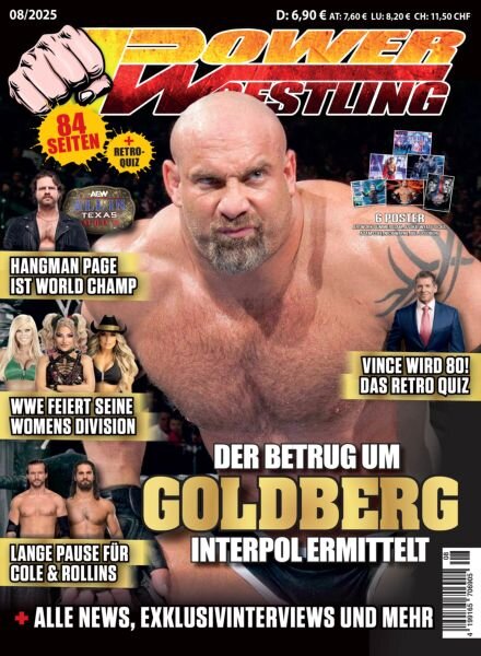 Power-Wrestling – August 2025 Cover