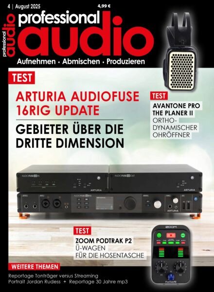 Professional Audio – August 2025 Cover