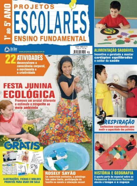 Projetos Escolares Ensino Fundamental – Agosto 2025 Cover