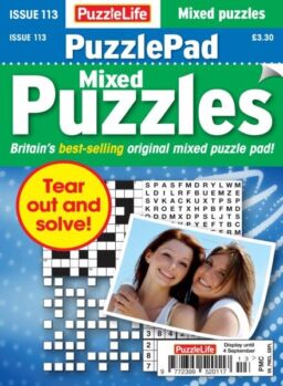PuzzleLife PuzzlePad Puzzles – August 2025