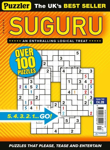 Puzzler Suguru – Issue 144 2025 Cover