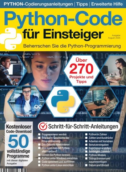 Python Der Guide fur Anfanger – August 2025 Cover
