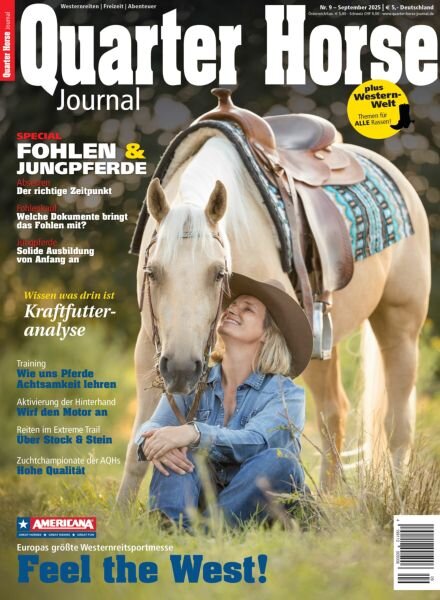 Quarter Horse Journal – September 2025 Cover