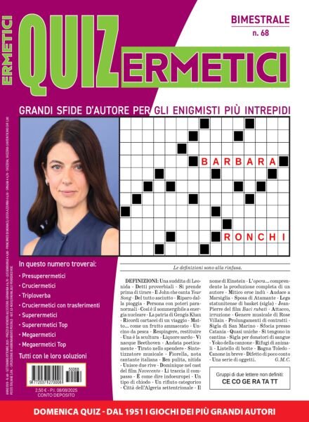Quiz Ermetici – Settembre 2025 Cover