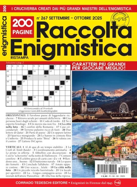 Raccolta Enigmistica – Settembre 2025 Cover