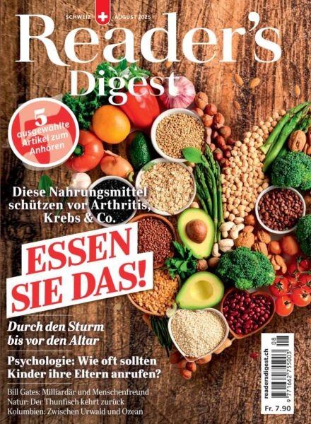 Reader’s Digest Schweiz – August 2025 Cover