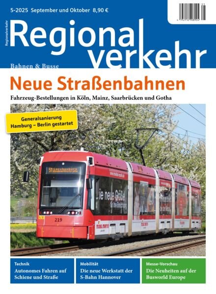 Regionalverkehr – September-Oktober 2025 Cover