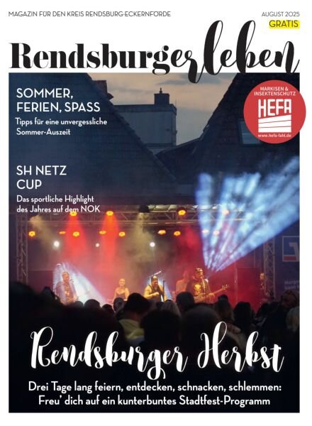 RENDSBURGerLEBEN – August 2025 Cover