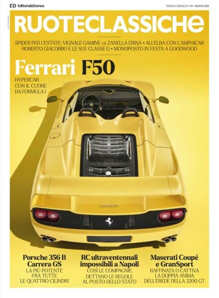 RuoteClassiche – Agosto 2025 Cover