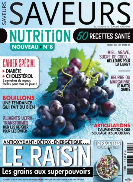 Saveurs Nutrition – Juillet-Septembre 2025 Cover