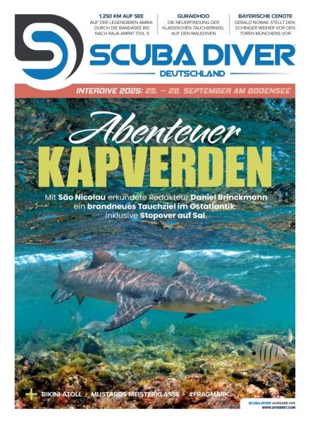 Scuba Diver Germany – 25 August 2025 Cover