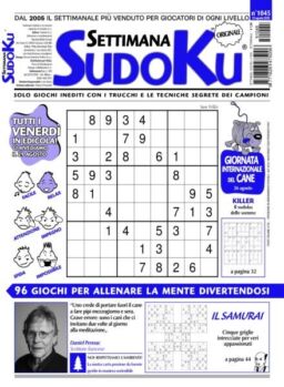 Settimana Sudoku – 22 Agosto 2025