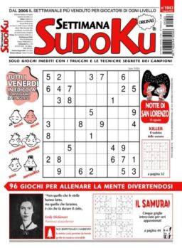 Settimana Sudoku – 8 Agosto 2025