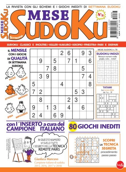 Settimana Sudoku Mese – Agosto 2025 Cover