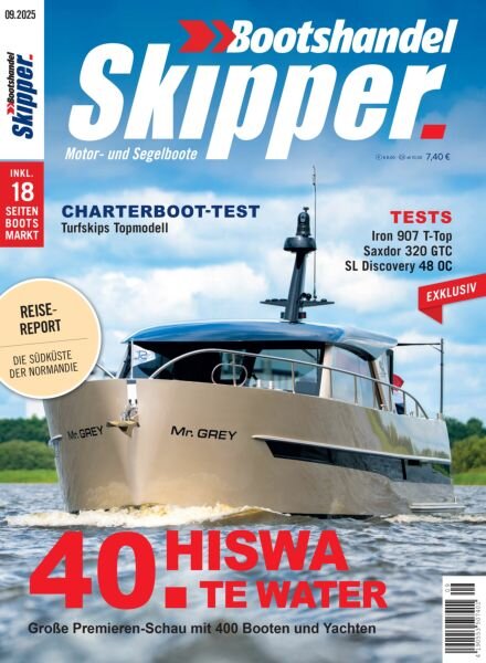 Skipper Bootshandel – September 2025 Cover