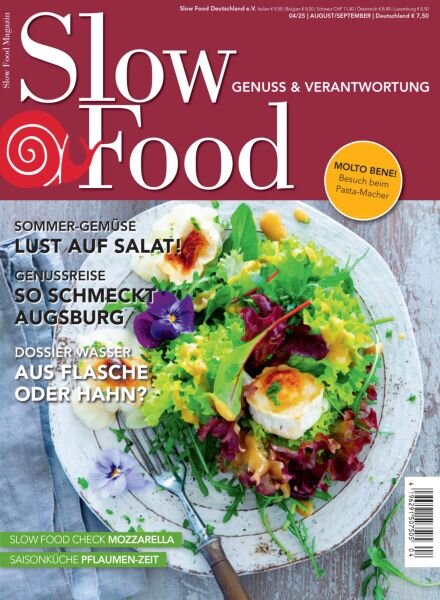 Slow Food Magazin – August-September 2025 Cover