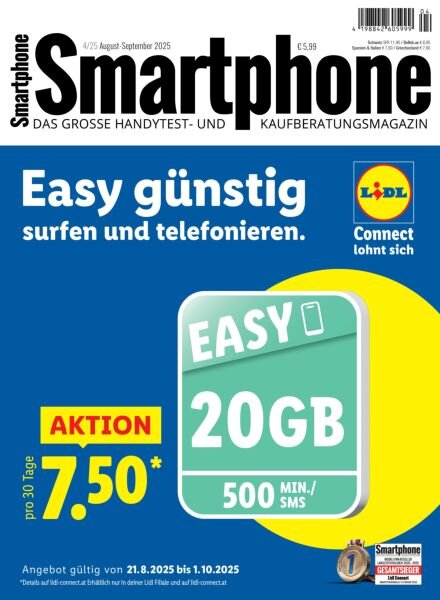 Smartphone Magazin – August-September 2025 Cover