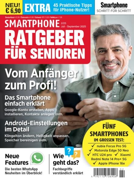 Smartphone Ratgeber fur Senioren – Juli-September 2025 Cover