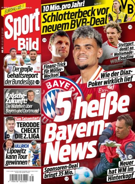 Sport Bild – 30 Juli 2025 Cover