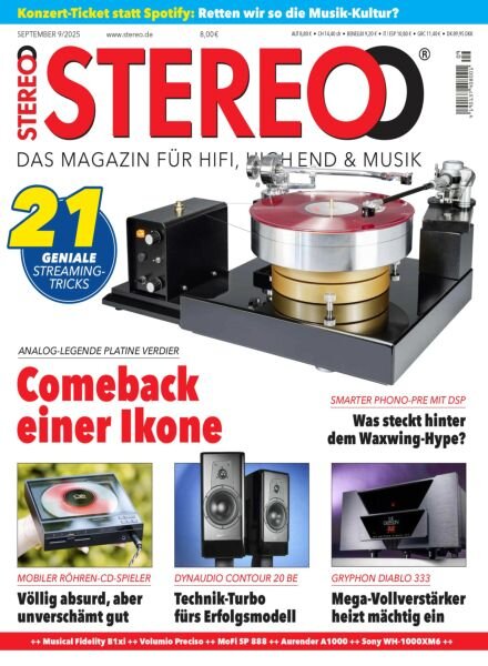 Stereo – September 2025 Cover